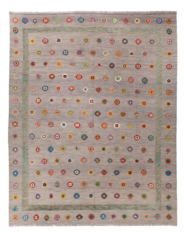 キリム マイメネ 絨毯 343x264cm - ウールラグ