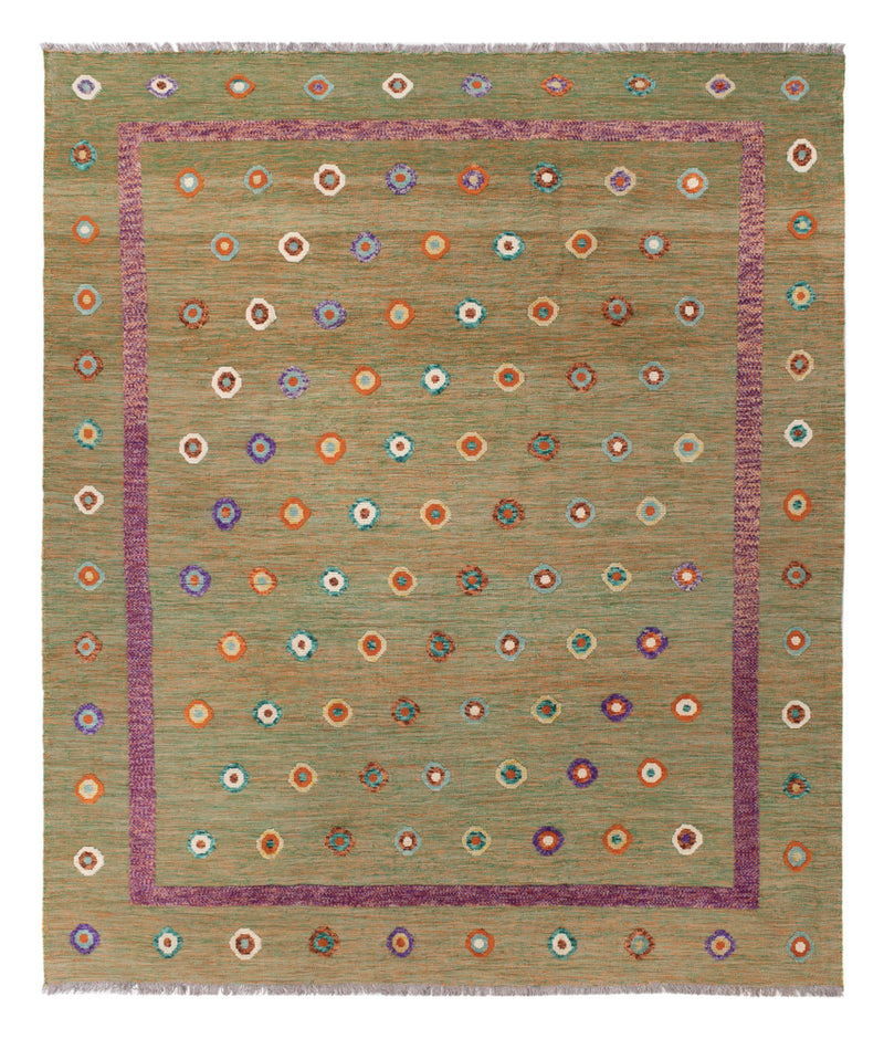 キリム マイメネ 絨毯 303x258cm - ウールラグ