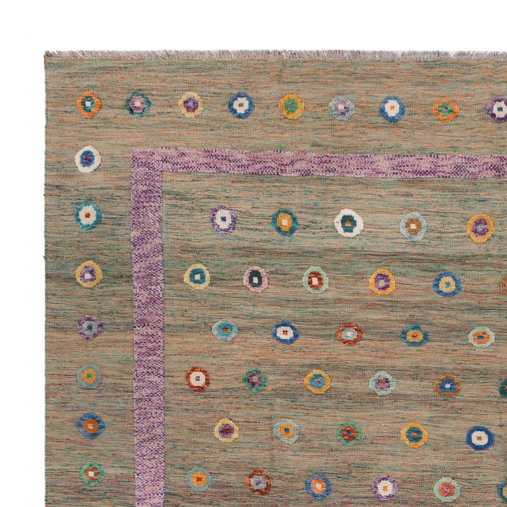 キリム マイメネ 絨毯 394x313cm - ウールラグ