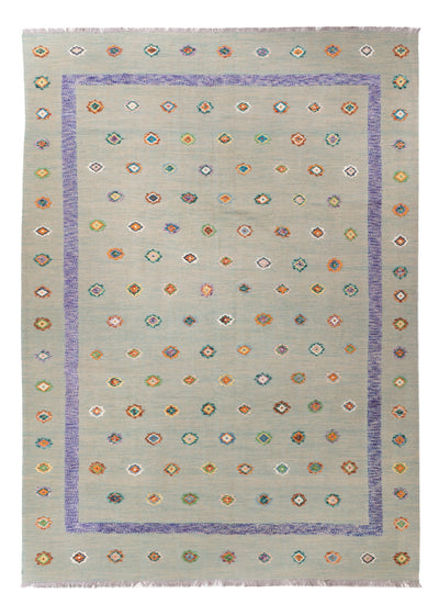 キリム マイメネ 絨毯 256x357cm - ウールラグ