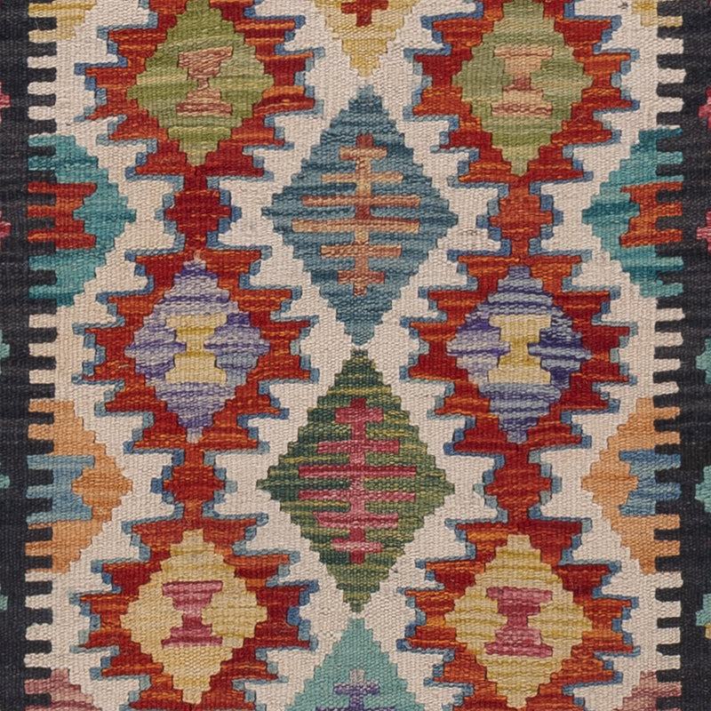 キリム マイメネ 絨毯 192x62cm - ウールラグ