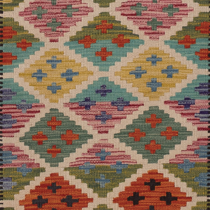 キリム マイメネ 絨毯 196x65cm - ウールラグ