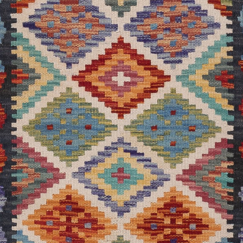 キリム マイメネ 絨毯 200x61cm - ウールラグ