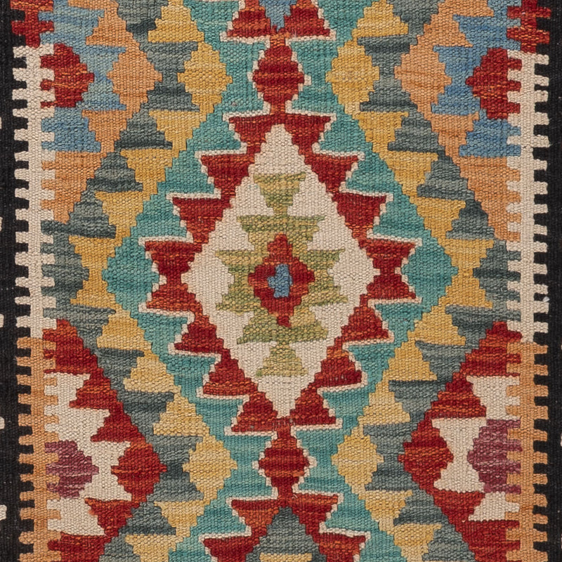 キリム マイメネ 絨毯 193x65cm - ウールラグ