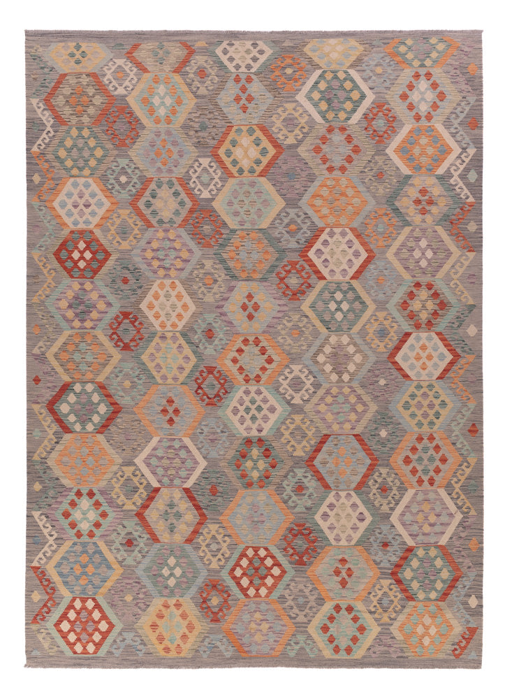 キリム マイメネ 絨毯 353x258cm - ウールラグ