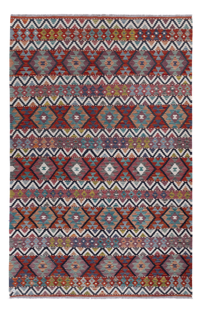 キリム マイメネ 絨毯 303x198cm - ウールラグ