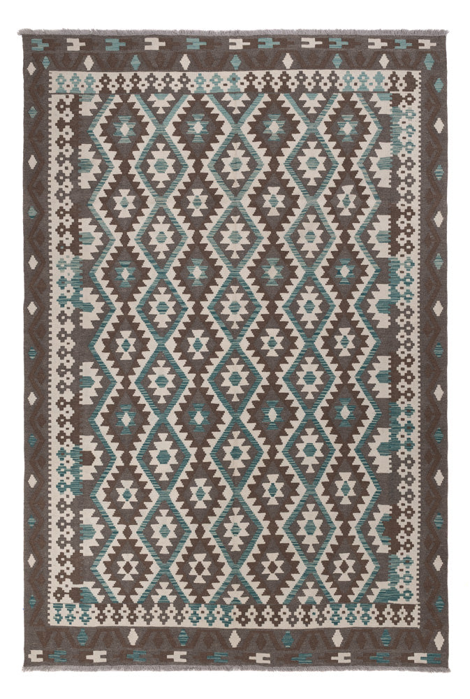 キリム マイメネ 絨毯 294x197cm - ウールラグ