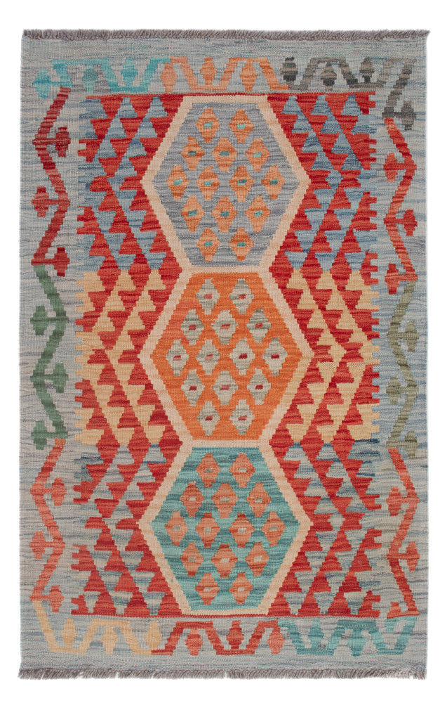 キリム マイメネ 絨毯 128x85cm - ウールラグ