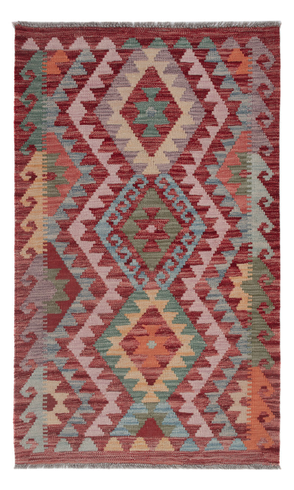 キリム マイメネ 絨毯 122x75cm - ウールラグ