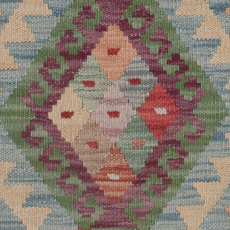 キリム マイメネ 絨毯 128x89cm - ウールラグ