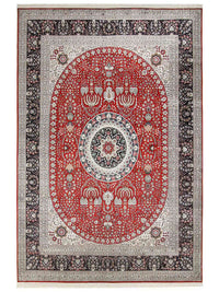 中国シルク 絨毯 370x272cm - オリエンタル絨毯 – product image