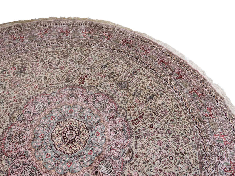 中国シルク 絨毯 300x300cm - オリエンタル絨毯