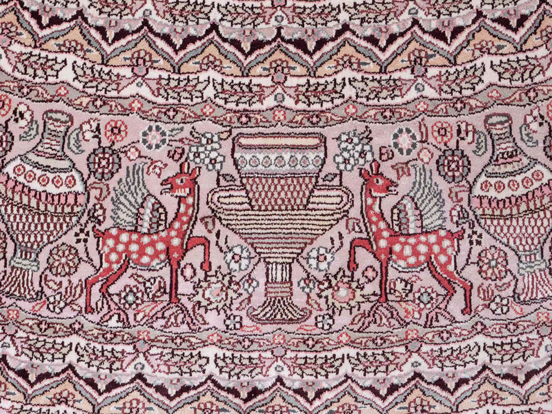 中国シルク 絨毯 300x300cm - オリエンタル絨毯