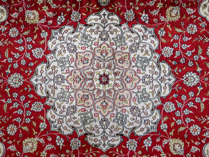 中国シルク 絨毯 276x182cm - オリエンタル絨毯