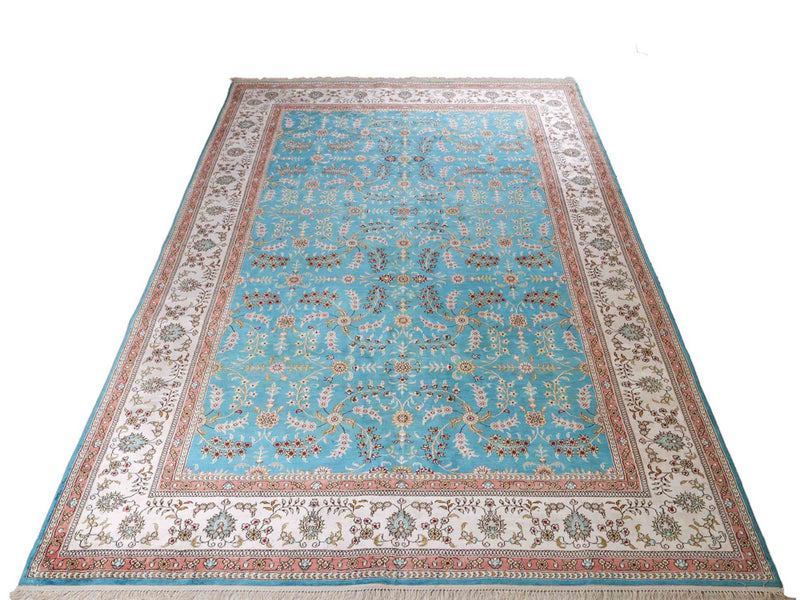中国シルク 絨毯 263x180cm - オリエンタル絨毯