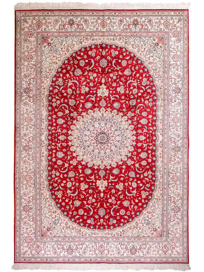 中国シルク 絨毯 180x263cm - オリエンタル絨毯