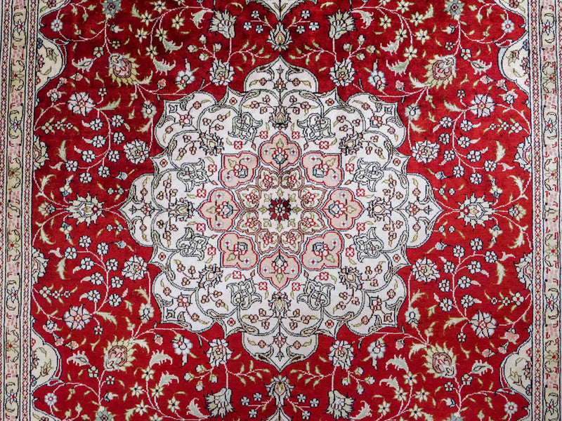 中国シルク 絨毯 272x188cm - オリエンタル絨毯