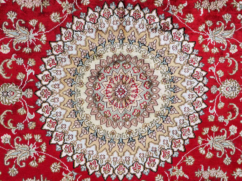 中国シルク 絨毯 240x153cm - オリエンタル絨毯