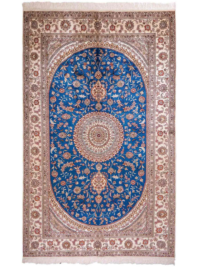 中国シルク 絨毯 149x240cm - オリエンタル絨毯