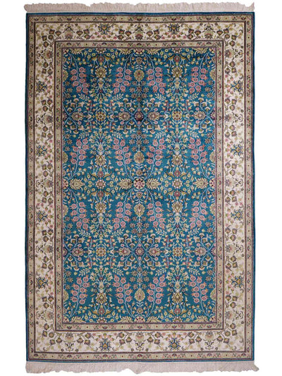 中国シルク 絨毯 155x242cm - オリエンタル絨毯