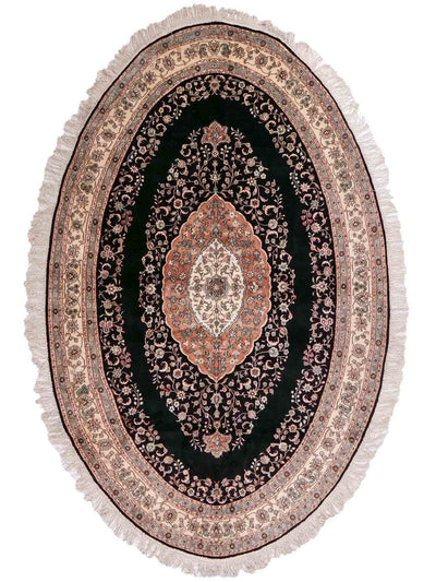中国シルク 絨毯 153x238cm - オリエンタル絨毯