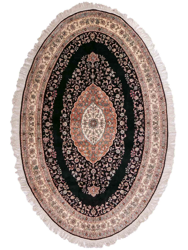 中国シルク 絨毯 238x153cm - オリエンタル絨毯