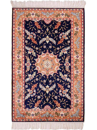 中国シルク 絨毯 78x122cm - オリエンタル絨毯