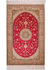 中国シルク 絨毯 121x78cm - オリエンタル絨毯 – product image
