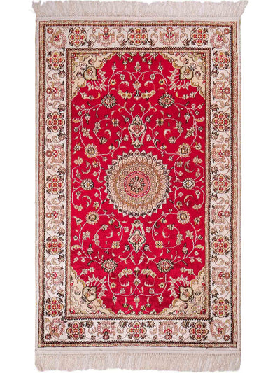 中国シルク 絨毯 76x120cm - オリエンタル絨毯