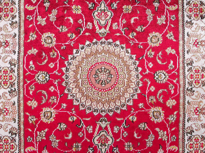 中国シルク 絨毯 120x76cm - オリエンタル絨毯
