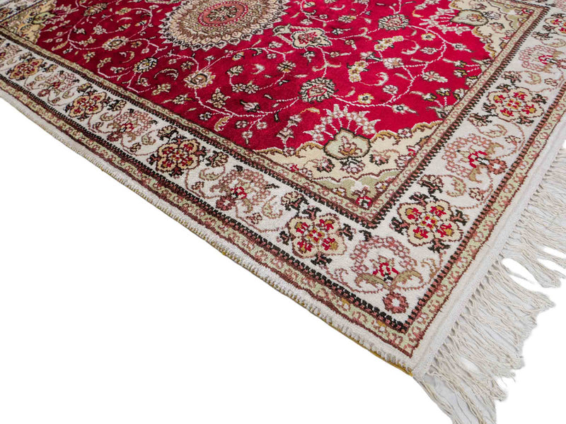 中国シルク 絨毯 120x76cm - オリエンタル絨毯