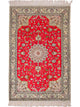 中国シルク 絨毯 122x78cm - オリエンタル絨毯