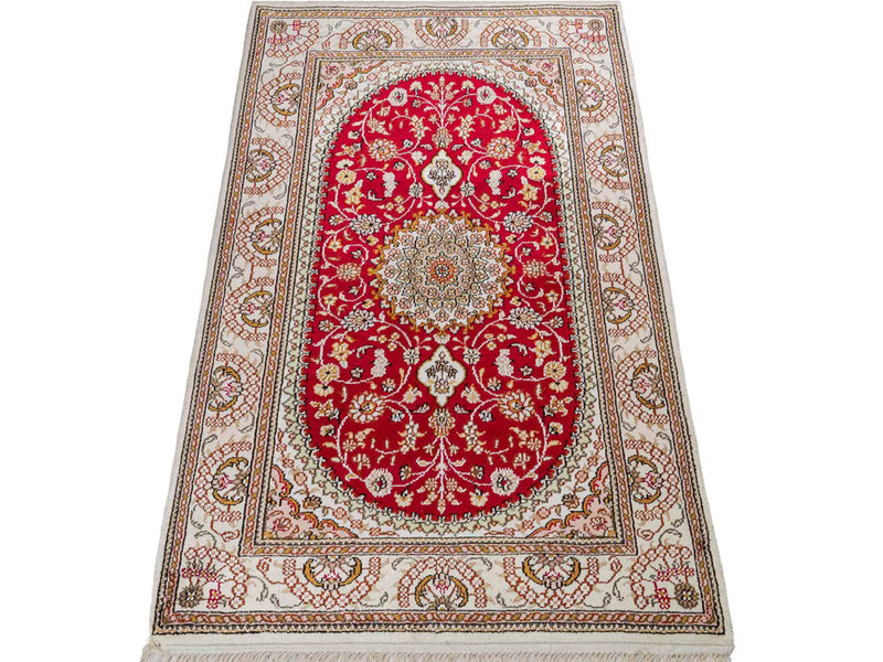 中国シルク 絨毯 120x78cm - オリエンタル絨毯
