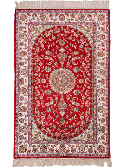 中国シルク 絨毯 76x119cm - オリエンタル絨毯