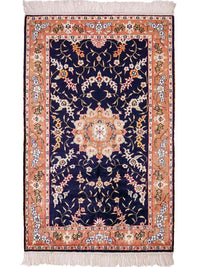 中国シルク 絨毯 123x78cm - オリエンタル絨毯 – product image