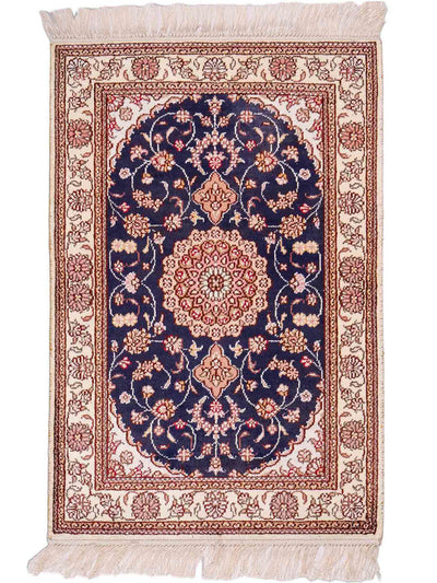 中国シルク 絨毯 62x92cm - オリエンタル絨毯