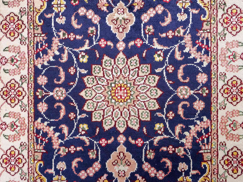 中国シルク 絨毯 92x60cm - オリエンタル絨毯