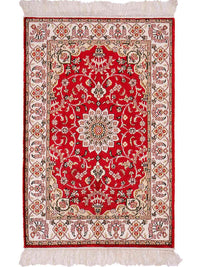 中国シルク 絨毯 91x62cm - オリエンタル絨毯 – product image