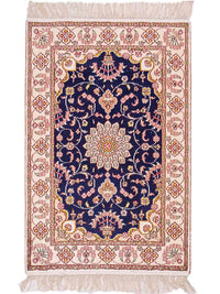 中国シルク 絨毯 91x61cm - オリエンタル絨毯 – product image