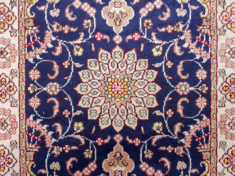 中国シルク 絨毯 91x61cm - オリエンタル絨毯