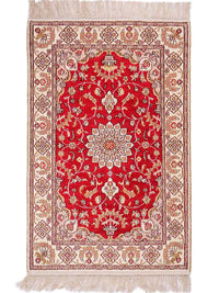 中国シルク 絨毯 92x60cm - オリエンタル絨毯 – product image
