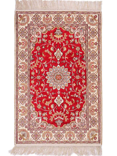 中国シルク 絨毯 60x92cm - オリエンタル絨毯