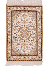 中国シルク 絨毯 88x59cm - オリエンタル絨毯 – product image