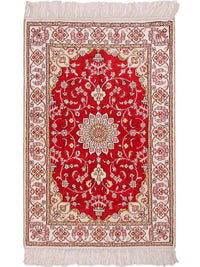 中国シルク 絨毯 90x62cm - オリエンタル絨毯 – product image