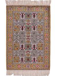 中国シルク 絨毯 93x63cm - オリエンタル絨毯 – product image