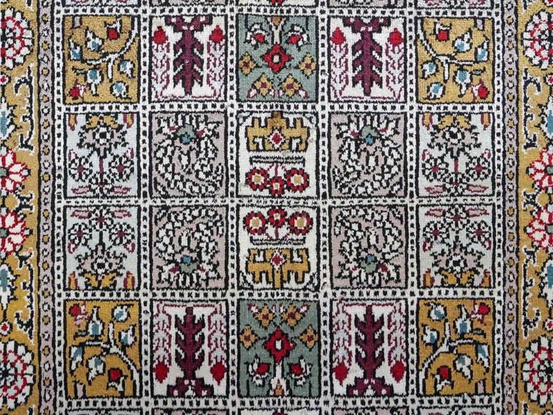 中国シルク 絨毯 93x63cm - オリエンタル絨毯