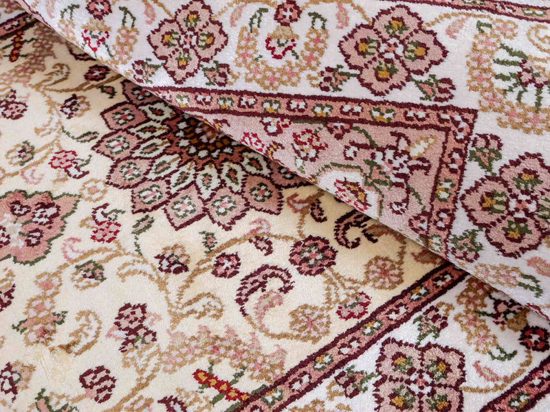 中国シルク 絨毯 89x60cm - オリエンタル絨毯