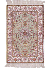 中国シルク 絨毯 92x63cm - オリエンタル絨毯 – product image