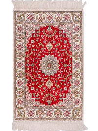 中国シルク 絨毯 89x62cm - オリエンタル絨毯 – product image