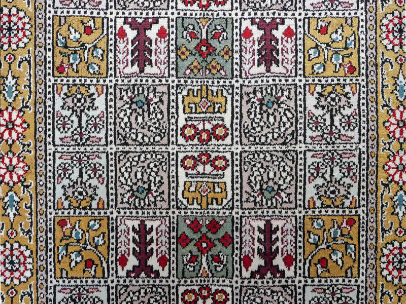 中国シルク 絨毯 92x64cm - オリエンタル絨毯
